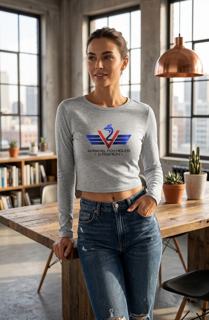 Womens Micro Rib LS Baby Tee